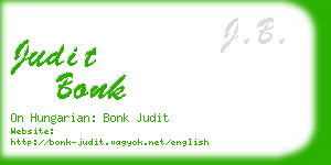 judit bonk business card